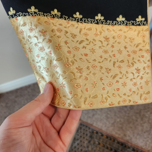 Vintage Handmade Japanese Black&Gold Jacket- Size Large - Picture 7 of 8